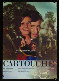 t202 CARTOUCHE Czech 23x32 movie poster '74 Belmondo, Cardinale