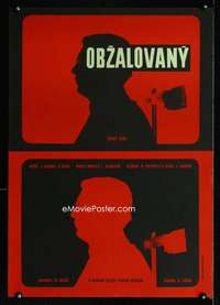t224 OBZALOVANY Czech 23x32 movie poster '63 Vlado Muller, Vaca art!