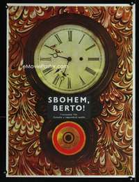 t232 SBOHEM BERTO Czech 23x31 movie poster '69 cool Grygar art!