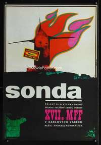 t234 SONDA Czech 23x33 movie poster '70s cool Vaca artwork!