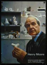 t051 HENRY MOORE repro Dutch museum movie poster '68 cool!