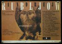 t176 ANDREI RUBLEV East German 11x16 movie poster R88 Andrei Tarkovsky