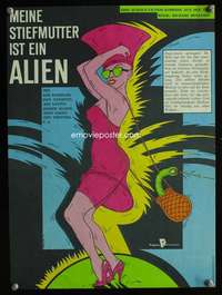 t183 MY STEPMOTHER IS AN ALIEN East German 11x16 movie poster '90