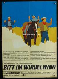 t187 RIDE IN THE WHIRLWIND East German 16x22 movie poster '80 Nicholson