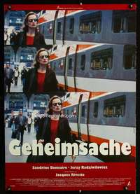t444 SECRET DEFENSE German movie poster '98 Jacques Rivette, French!