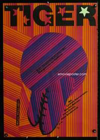 t195 TIGER East German 23x32 movie poster '78 cool Prust artwork!