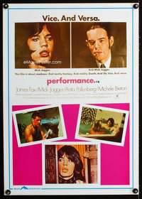t016 PERFORMANCE English commercial reproduction movie poster '90s
