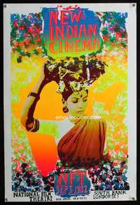 t034 NEW INDIAN CINEMA English double crown movie poster '82 cool!