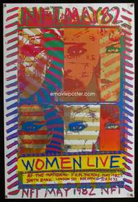 t042 WOMEN LIVE English double crown movie poster '82 cool image!