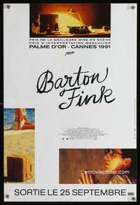 t244 BARTON FINK advance French 15x22 movie poster '91 Coen, Turturro