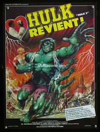 t245 BRIDE OF THE INCREDIBLE HULK French 15x20 movie poster '80