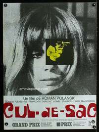 t322 CUL-DE-SAC French 23x31 movie poster '66 Roman Polanski
