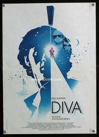 t256 DIVA French 15x21 movie poster '82 Jean-Jacques Beineix, Ferracci