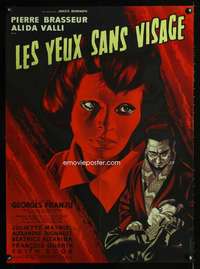 t330 EYES WITHOUT A FACE French 23x32 movie poster '59 different!