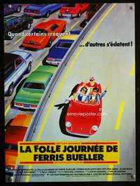 t263 FERRIS BUELLER'S DAY OFF French 16x21 movie poster '86 Broderick