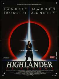 t265 HIGHLANDER 2 French 15x20 movie poster '91 Christopher Lambert