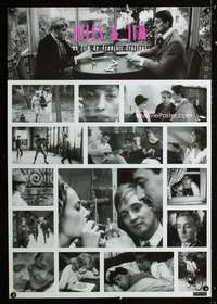 t399 JULES & JIM French 27x39 movie poster R97 Moreau, Francois Truffaut