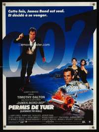 t274 LICENCE TO KILL French 16x21 movie poster '89 James Bond