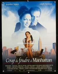 t275 MAID IN MANHATTAN French 16x21 movie poster '02 Jennifer Lopez