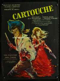 t317 CARTOUCHE French 23x31 movie poster '62 Belmondo, Cardinale