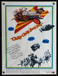 t319 CHITTY CHITTY BANG BANG French 24x32 movie poster '69 Van Dyke