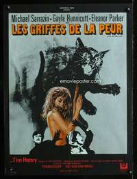 t329 EYE OF THE CAT French 22x29 movie poster '69 wild Landi artwork!