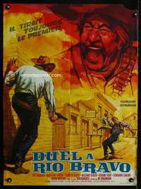 t338 GUNMEN OF RIO GRANDE French 23x31 movie poster '65 Gonzales art!