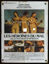 t340 IMMORAL WOMEN French 24x32 movie poster '79 sexy Landi art!