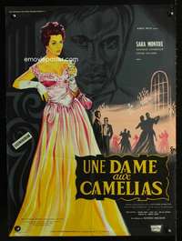 t343 LA BELLA LOLA French 23x31 movie poster '62 Montiel is Camille!