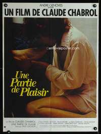 t366 PLEASURE PARTY French 23x30 movie poster '75 Gegauff, Chabrol
