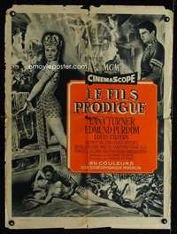 t368 PRODIGAL French 24x32 movie poster '55 sexy Lana Turner, Purdom