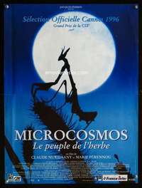 t277 MICROCOSMOS French 16x21 movie poster '96 praying mantis image!