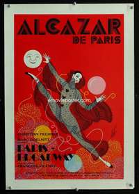 t363 PARIS-BROADWAY French 19x26 movie poster '50s cool Erte art!