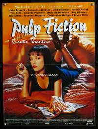t285 PULP FICTION French 16x22 movie poster '94 Uma Thurman, Tarantino