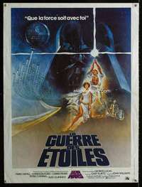 t379 STAR WARS French 24x32 movie poster '77 George Lucas classic!