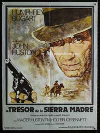 t385 TREASURE OF THE SIERRA MADRE French 23x30 movie poster R77 Bogart