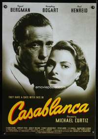 t413 CASABLANCA German movie poster R02 Humphrey Bogart, Bergman