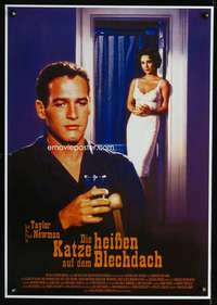t414 CAT ON A HOT TIN ROOF German movie poster R2004 Newman, Liz