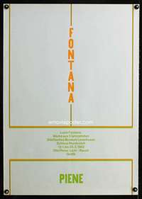 t422 FONTANA German museum movie poster '62 Lucio Fontana