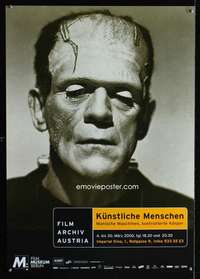 t432 KUNSTLICHE MENSCHEN German museum movie poster '00 Frankenstein