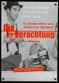 t434 LE MEPRIS German movie poster R2000s Godard, Brigitte Bardot