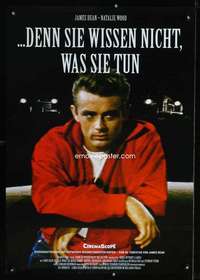 t439 REBEL WITHOUT A CAUSE German movie poster R2005 James Dean!