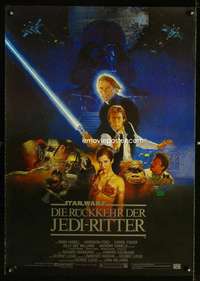 t441 RETURN OF THE JEDI German movie poster '83 George Lucas classic!
