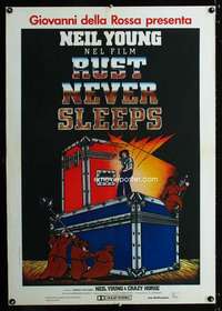 t091 RUST NEVER SLEEPS Italian 1sh movie poster '79 Neil Young, rock!