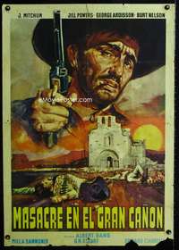 t089 MASSACRE AT GRAND CANYON Italian 1sh movie poster '65 Corbucci
