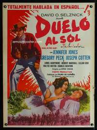 t093 DUEL IN THE SUN Mexican movie poster R50s Gregory Peck