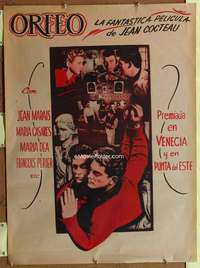 t098 ORPHEUS Mexican movie poster '49 Jean Cocteau, Jean Marais