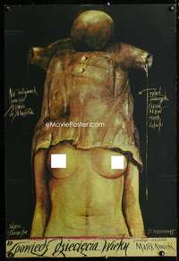 t492 CONFESSIONS Polish movie poster '85 creepy Sadowski art!