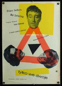 t478 ONLY TWO CAN PLAY Polish 23x33 movie poster '62 Peter Sellers