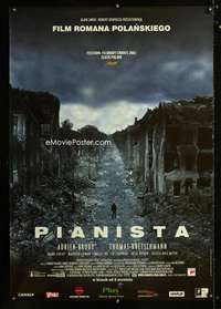 t514 PIANIST Polish movie poster '02 Roman Polanski, Adrien Brody
